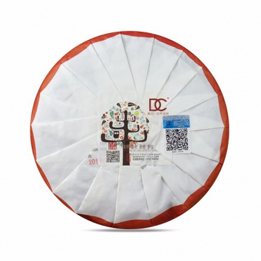 2018年巅茶 春暖 357克大树熟茶七子饼 2