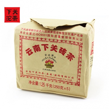 2013年下关 宝焰砖茶边销砖茶 250克生茶 单片无包装