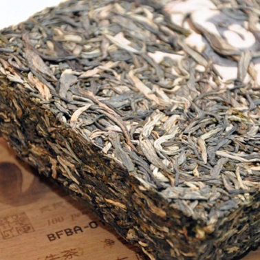 2013年勐库戎氏 百分百生茶 500克砖茶生茶 2