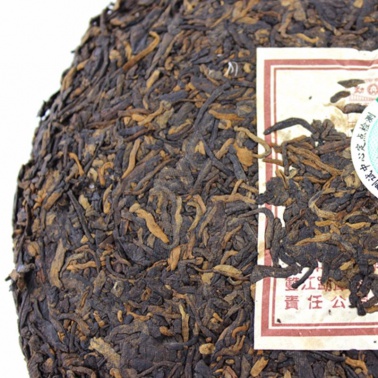 2006年勐库戎氏 宫廷普洱茶 400克七子饼熟茶 老版 4