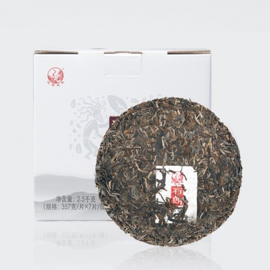 2016年下关 布朗返濮古树饼茶泡饼 357克生茶 2