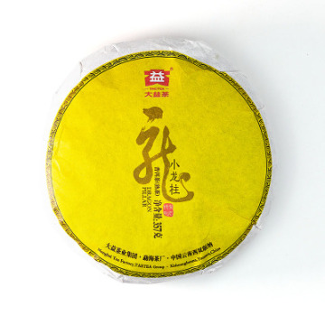 2013年大益 小龙柱熟茶 357克七子饼 1301批