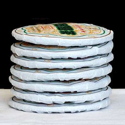 2019年下关 南诏圆茶 六星南诏饼 生茶454克七子饼 3