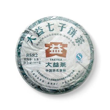 2013年大益 8582生茶七子饼 1301批 357克