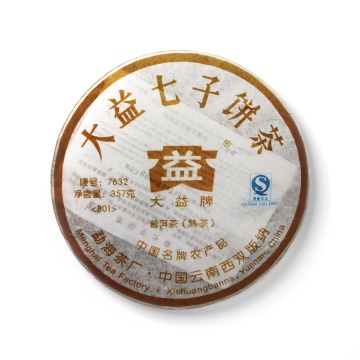 2008年大益 7632熟茶七子饼 357克饼茶 高档熟饼