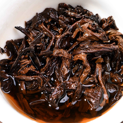 2019年集豪屯 十月红花 熟茶 古树发酵七子饼 357克 3