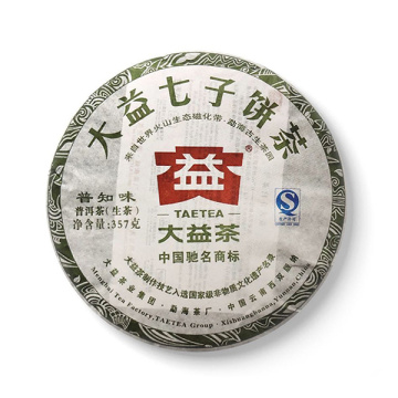 2012年大益 普知味生茶 357克七子饼茶