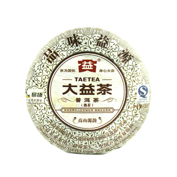 2012年大益 品味益源 357克熟茶七子饼 201批