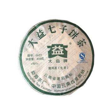 2009年大益 0622生茶 400克七子饼 901批