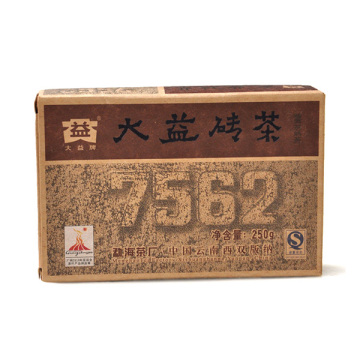 2010年大益 7562砖茶 250克熟茶 茶砖 001批