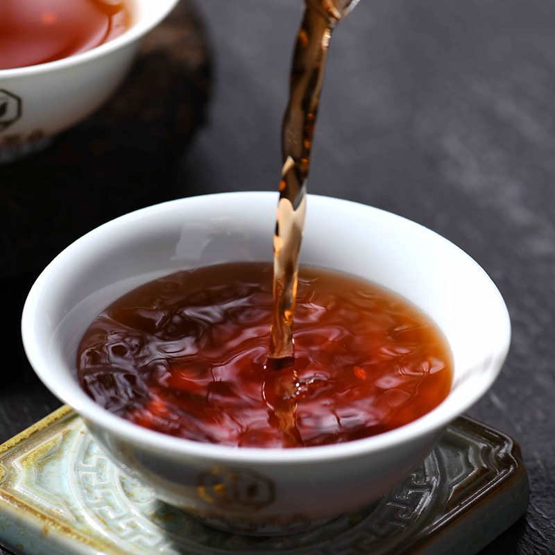 2018年集豪屯 勐享 357克七子饼熟茶 醇香甘甜 5