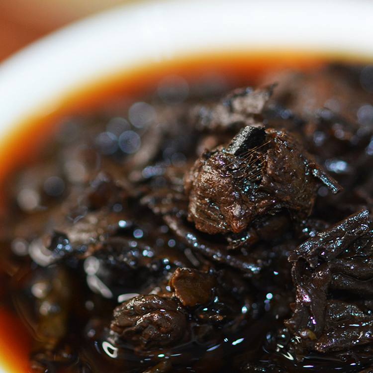 2020年 八方茶园陈茶头300克普洱熟茶老茶头 3