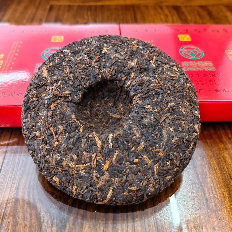 2016年勐海原生态老班章圆茶 100克金奖熟茶七子饼 4