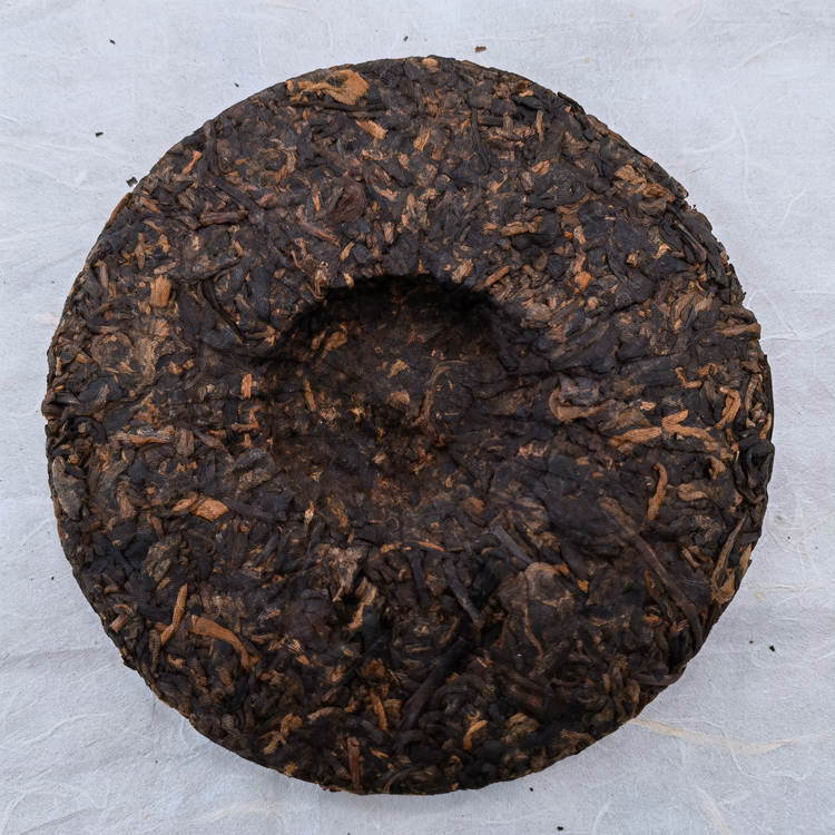 2022年勐海大福茶厂 孔雀饼茶熟茶 五年陈100克饼茶 4