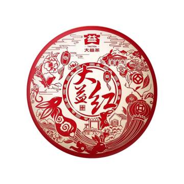 2023年大益 大益红熟茶357克七子饼