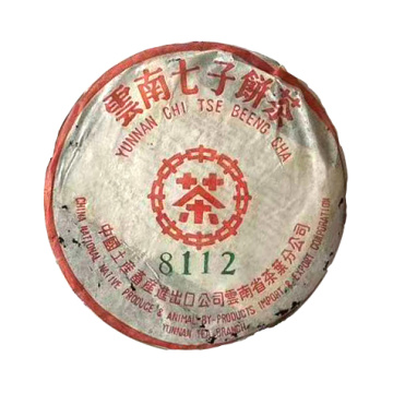 2003年大益 8112中茶版红印青饼 357克生茶