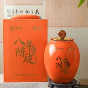 中茶牌 凤凰单丛茶 东甲圈枝陈皮 100克 八年陈  