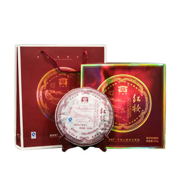 2007年大益 红妆礼盒熟茶 500克饼茶