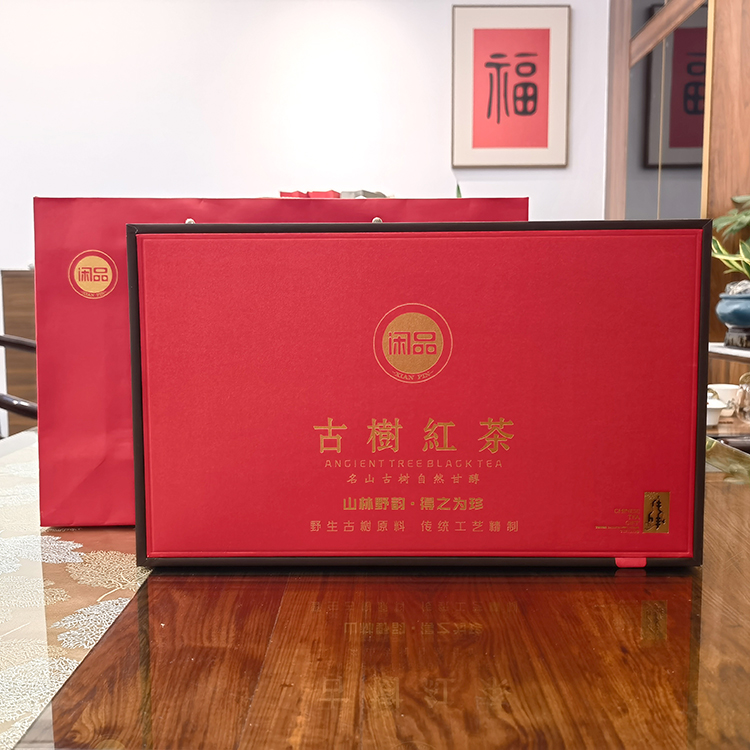 闲品茶业 古树红茶 28泡*5g 140g礼盒装