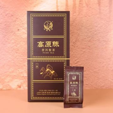 2024年下关 高原陈一级普洱散茶 10g*40小袋 盒装熟茶 