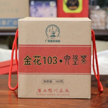 2018年三鹤六堡茶 金花103 特级散茶 500克装