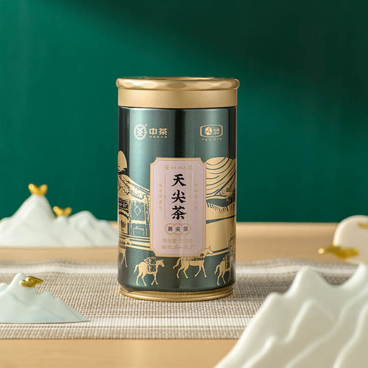 2022年中茶 安化黑茶 天尖茶/ 花砖茶/茯茶150克罐装